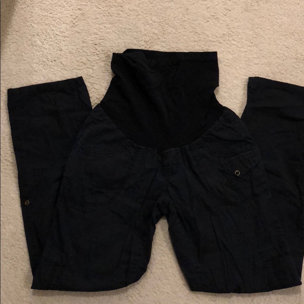 Motherhood maternity black casual pants